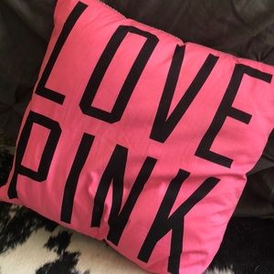 LOVE PINK accent pillow